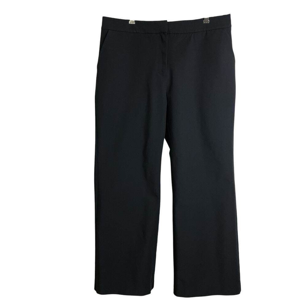 ACHRO Womens Wide Leg Pants Large Black Womens Career Pockets Mejiong Park